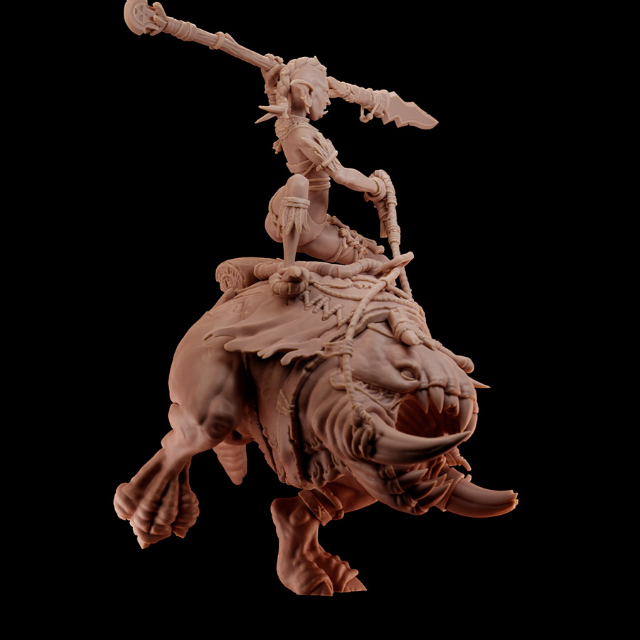 SOB'WA, Crogg Rider (Mounted) - Image 2